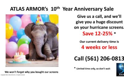 10th Year Anniversary Sale- Prices are down