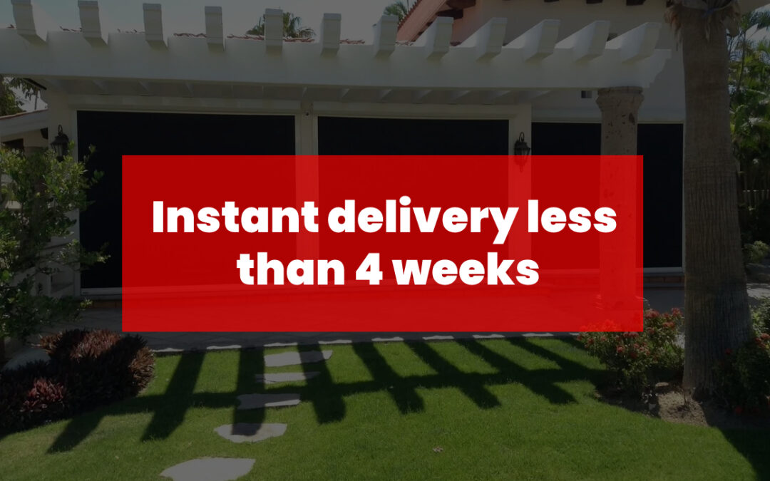 Instant delivery less than 4 weeks